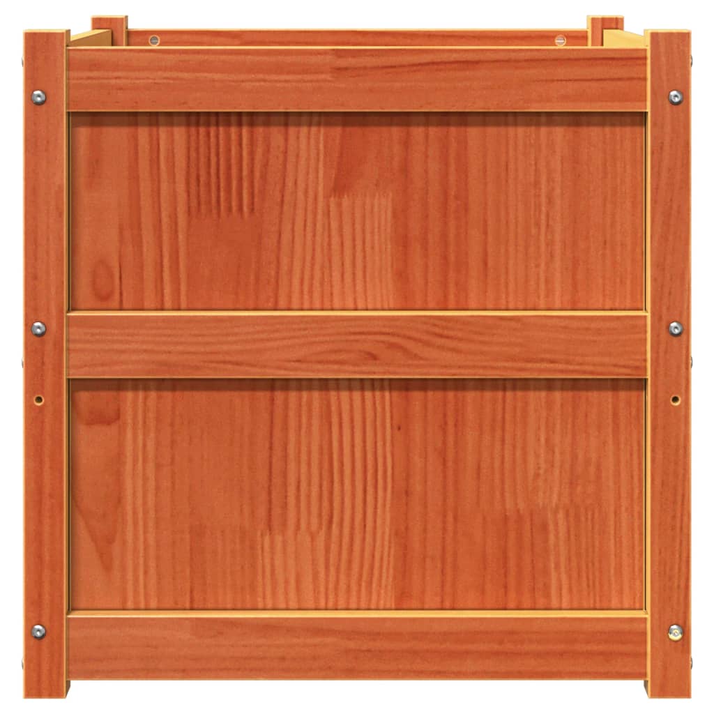 Plantenbak 60x60x60 cm massief grenenhout wasbruin is nu te koop bij PeponiXL, paradijselijk wonen!