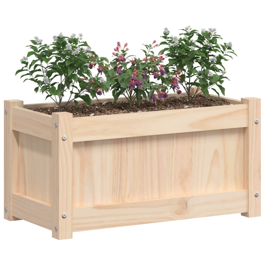 Plantenbakken 2 st cm massief grenenhout is nu te koop bij PeponiXL, paradijselijk wonen!