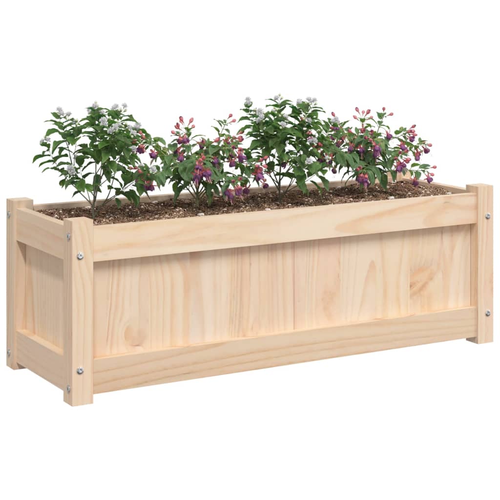 Plantenbakken 2 st cm massief grenenhout is nu te koop bij PeponiXL, paradijselijk wonen!