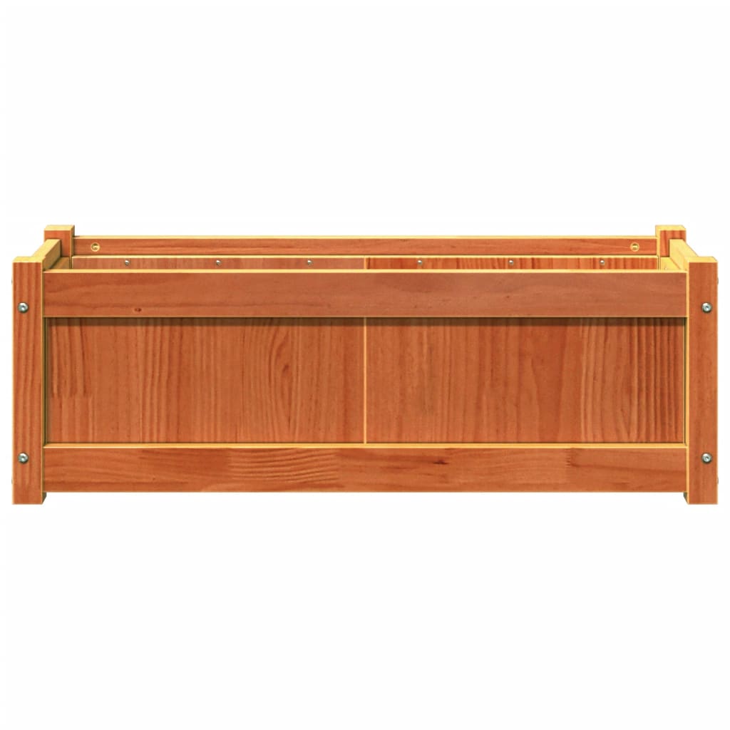 Plantenbak 90x31x31 cm massief grenenhout wasbruin is nu te koop bij PeponiXL, paradijselijk wonen!