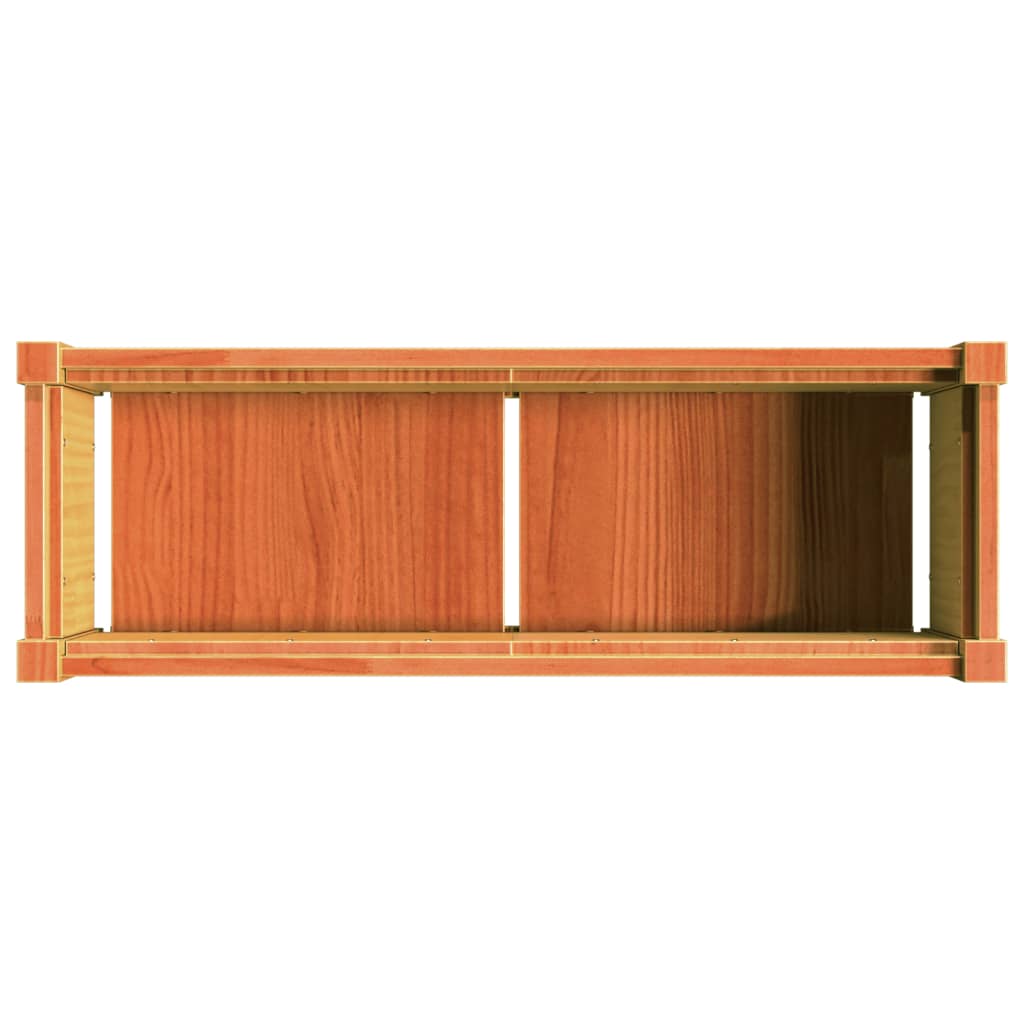 Plantenbak 90x31x31 cm massief grenenhout wasbruin is nu te koop bij PeponiXL, paradijselijk wonen!
