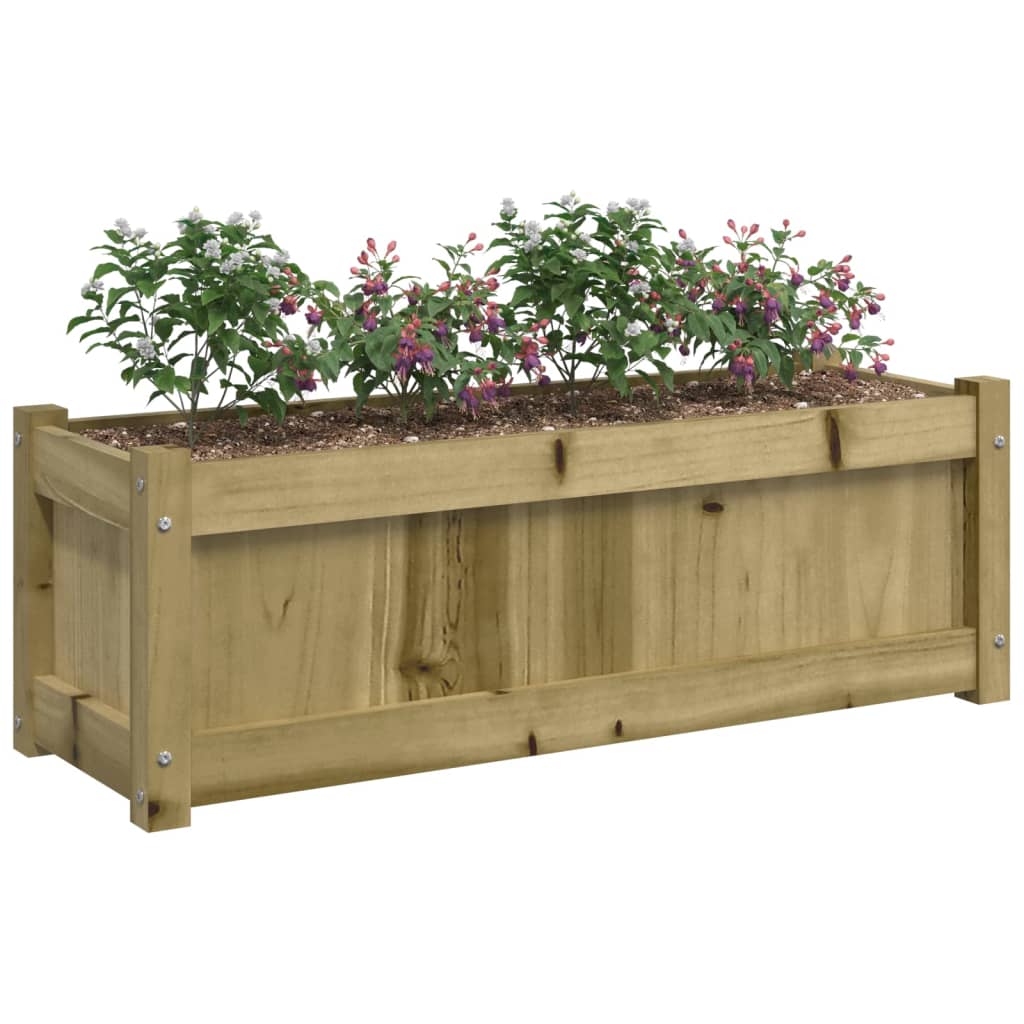Plantenbakken 2 st cm geïmpregneerd hout is nu te koop bij PeponiXL, paradijselijk wonen!