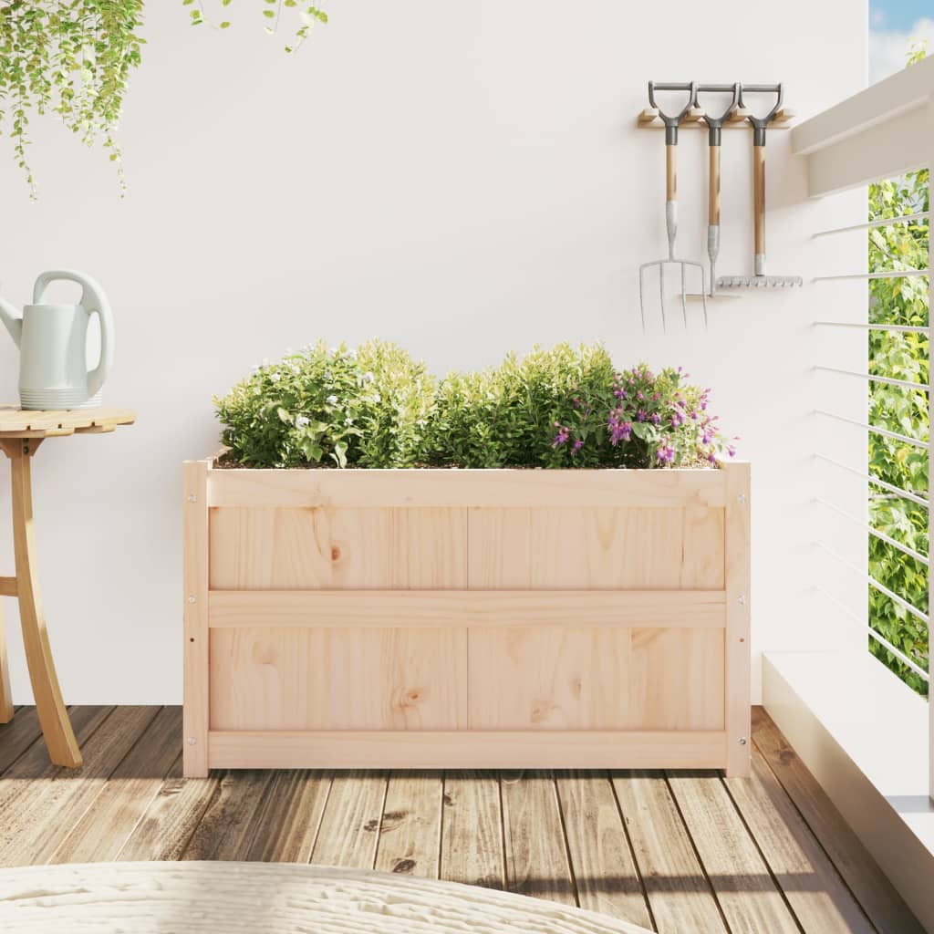 Plantenbak 90x50x50 cm massief grenenhout is nu te koop bij PeponiXL, paradijselijk wonen!