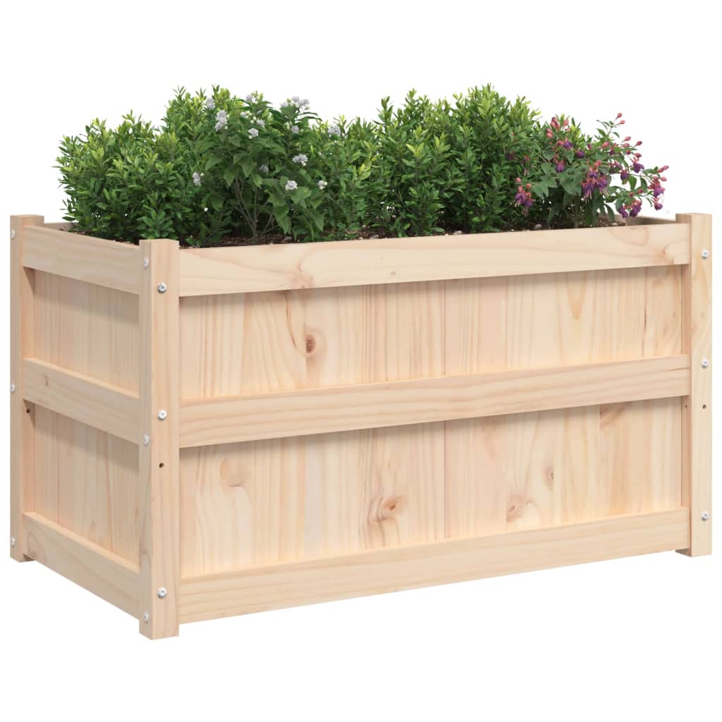 Plantenbak 90x50x50 cm massief grenenhout is nu te koop bij PeponiXL, paradijselijk wonen!