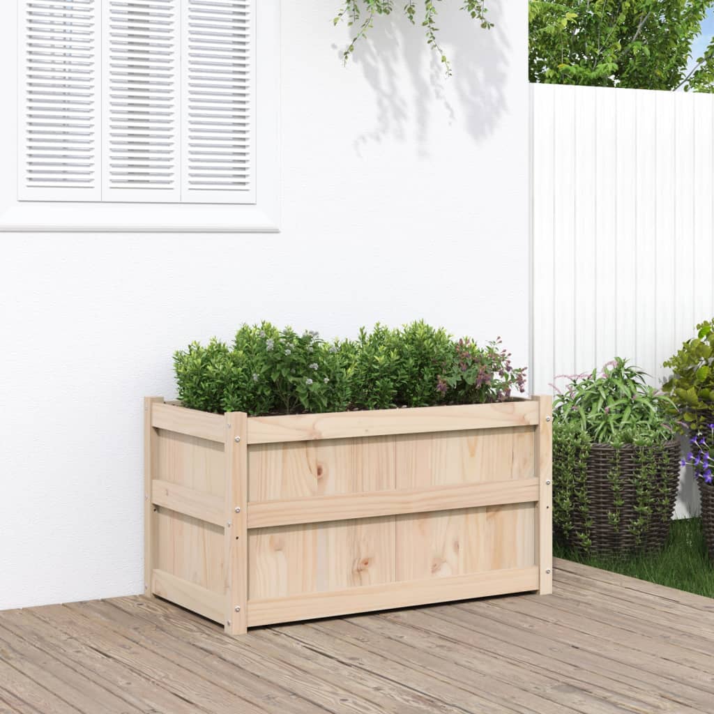 Plantenbak 90x50x50 cm massief grenenhout is nu te koop bij PeponiXL, paradijselijk wonen!