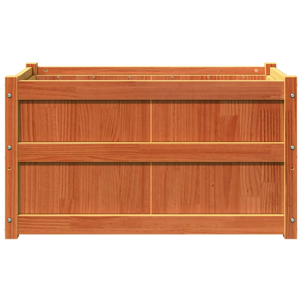 Plantenbak 90x50x50 cm massief grenenhout wasbruin is nu te koop bij PeponiXL, paradijselijk wonen!