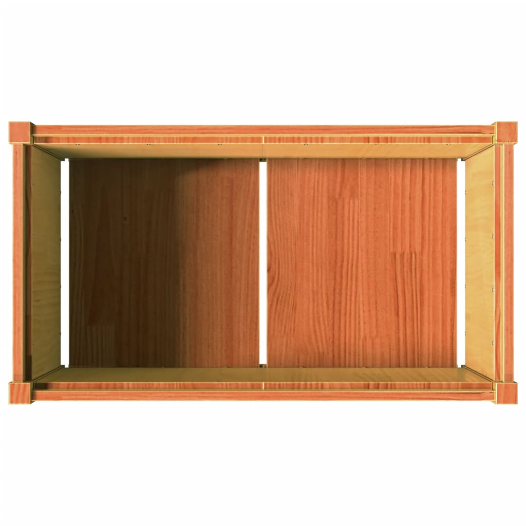 Plantenbak 90x50x50 cm massief grenenhout wasbruin is nu te koop bij PeponiXL, paradijselijk wonen!