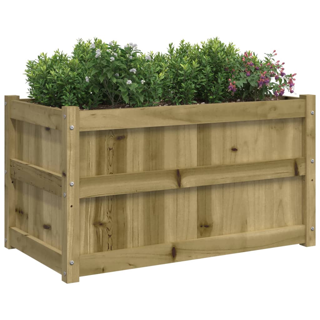 Plantenbakken 2 st cm geïmpregneerd hout is nu te koop bij PeponiXL, paradijselijk wonen!