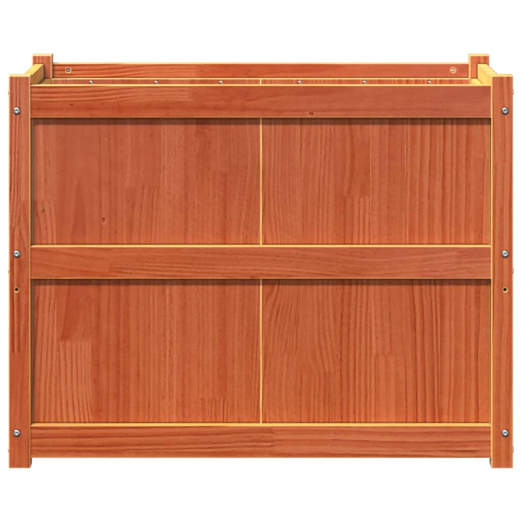 Plantenbak 90x50x70 cm massief grenenhout wasbruin is nu te koop bij PeponiXL, paradijselijk wonen!