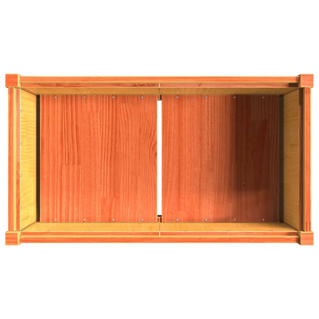 Plantenbak 90x50x70 cm massief grenenhout wasbruin is nu te koop bij PeponiXL, paradijselijk wonen!