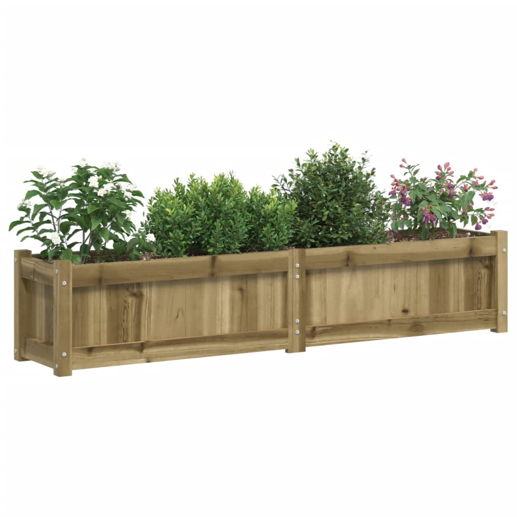 Plantenbakken 2 st cm geïmpregneerd hout is nu te koop bij PeponiXL, paradijselijk wonen!
