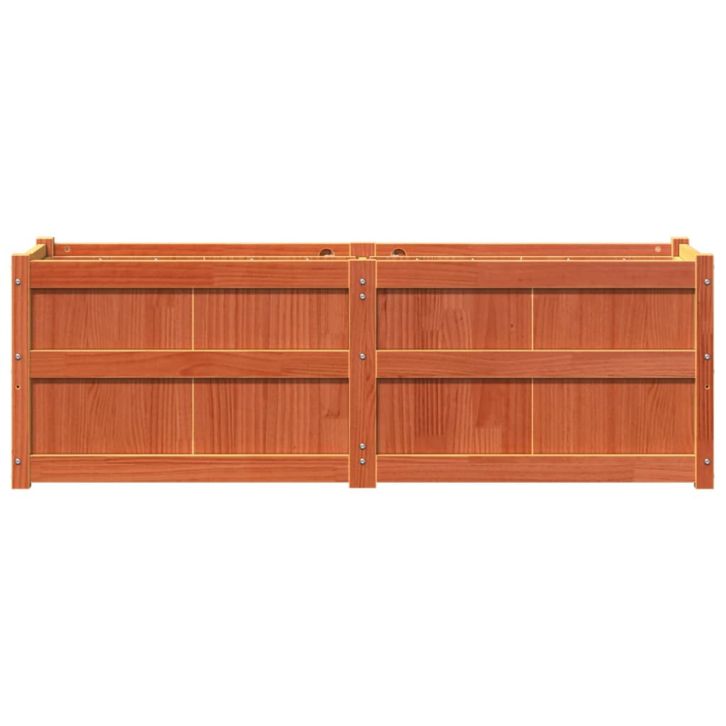 Plantenbak 150x50x50 cm massief grenenhout wasbruin is nu te koop bij PeponiXL, paradijselijk wonen!