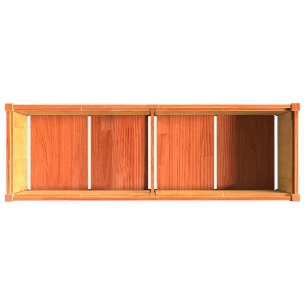Plantenbak 150x50x50 cm massief grenenhout wasbruin is nu te koop bij PeponiXL, paradijselijk wonen!