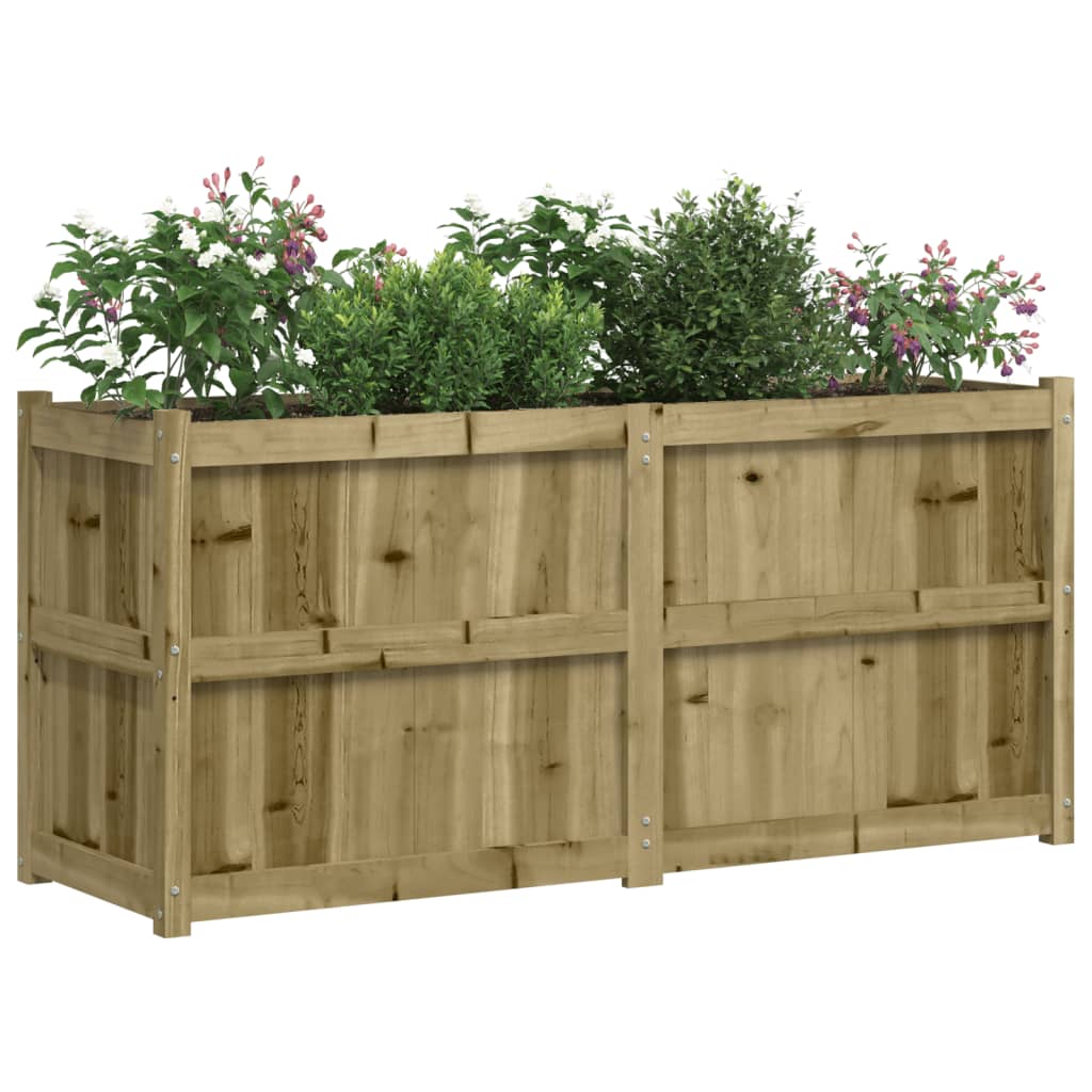 Plantenbak 150x50x70 cm geïmpregneerd grenenhout is nu te koop bij PeponiXL, paradijselijk wonen!