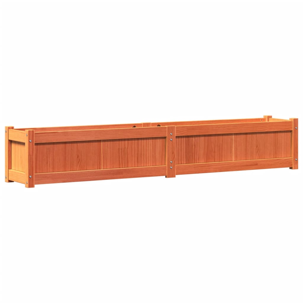 Plantenbak 180x31x31 cm massief grenenhout wasbruin is nu te koop bij PeponiXL, paradijselijk wonen!