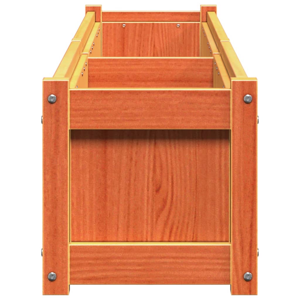 Plantenbak 180x31x31 cm massief grenenhout wasbruin is nu te koop bij PeponiXL, paradijselijk wonen!