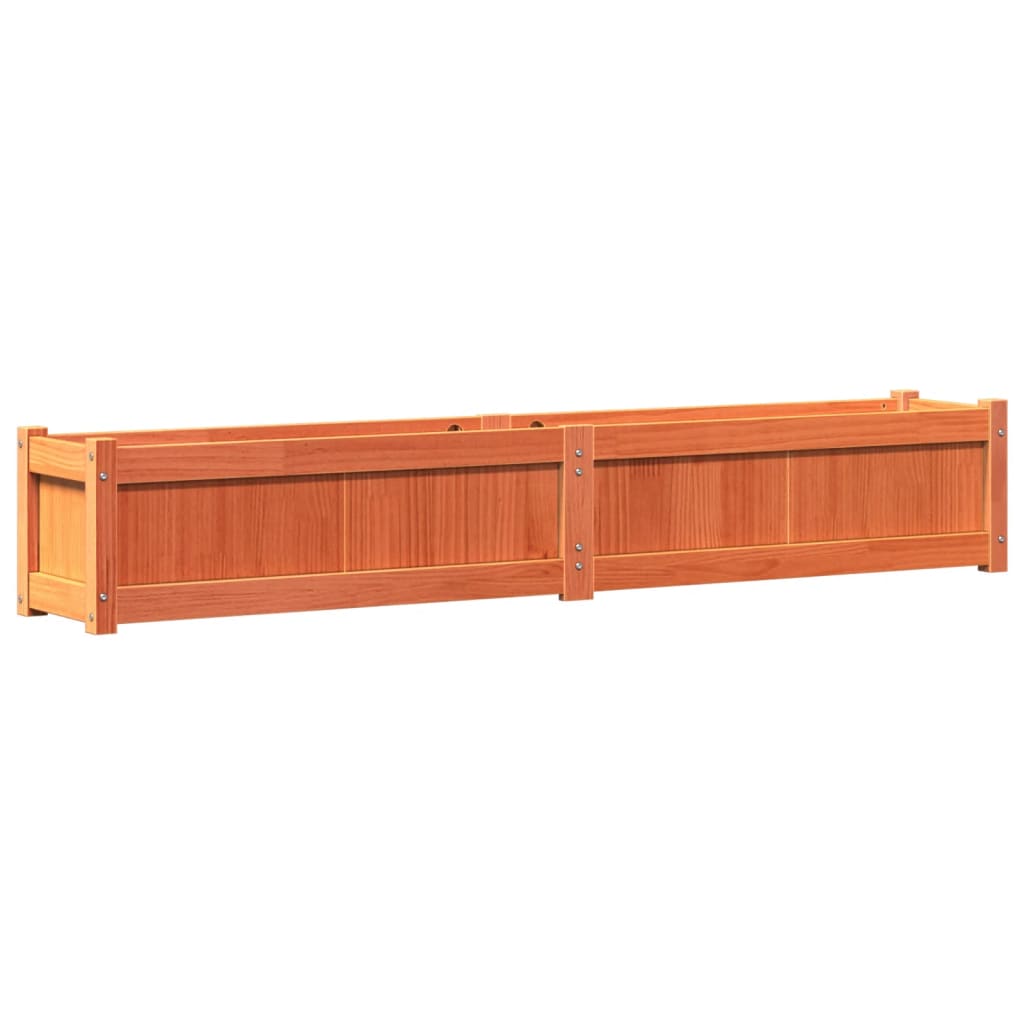 Plantenbak 180x31x31 cm massief grenenhout wasbruin is nu te koop bij PeponiXL, paradijselijk wonen!