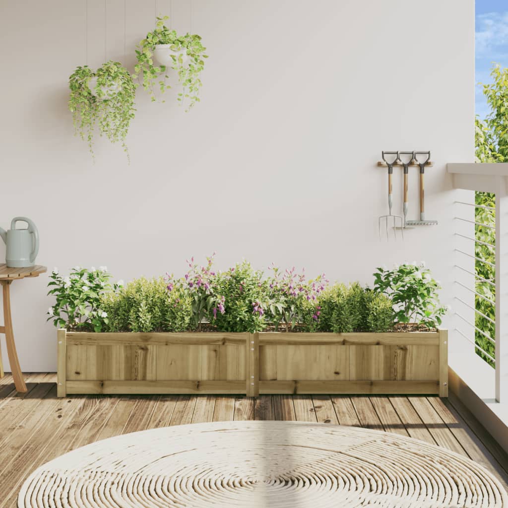 Plantenbak 180x31x31 cm geïmpregneerd grenenhout is nu te koop bij PeponiXL, paradijselijk wonen!