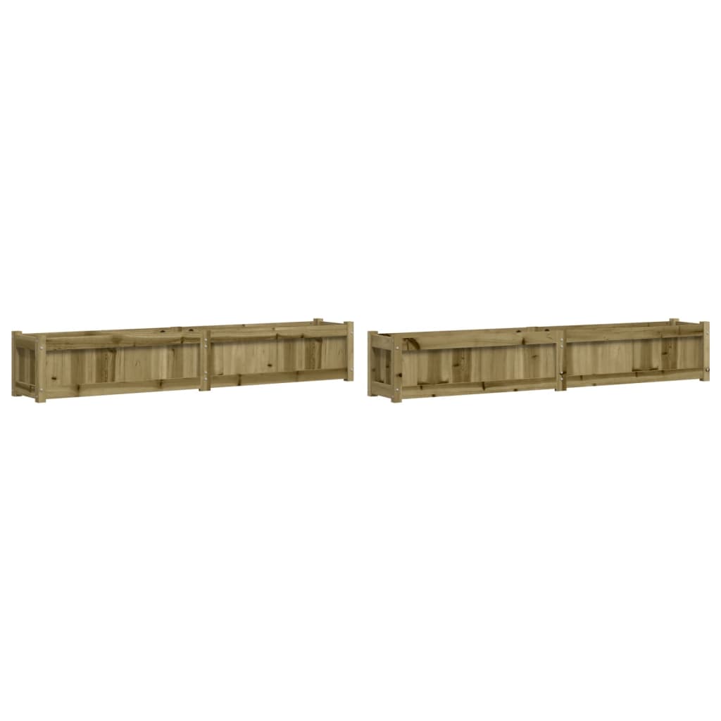 Plantenbakken 2 st cm geïmpregneerd hout is nu te koop bij PeponiXL, paradijselijk wonen!