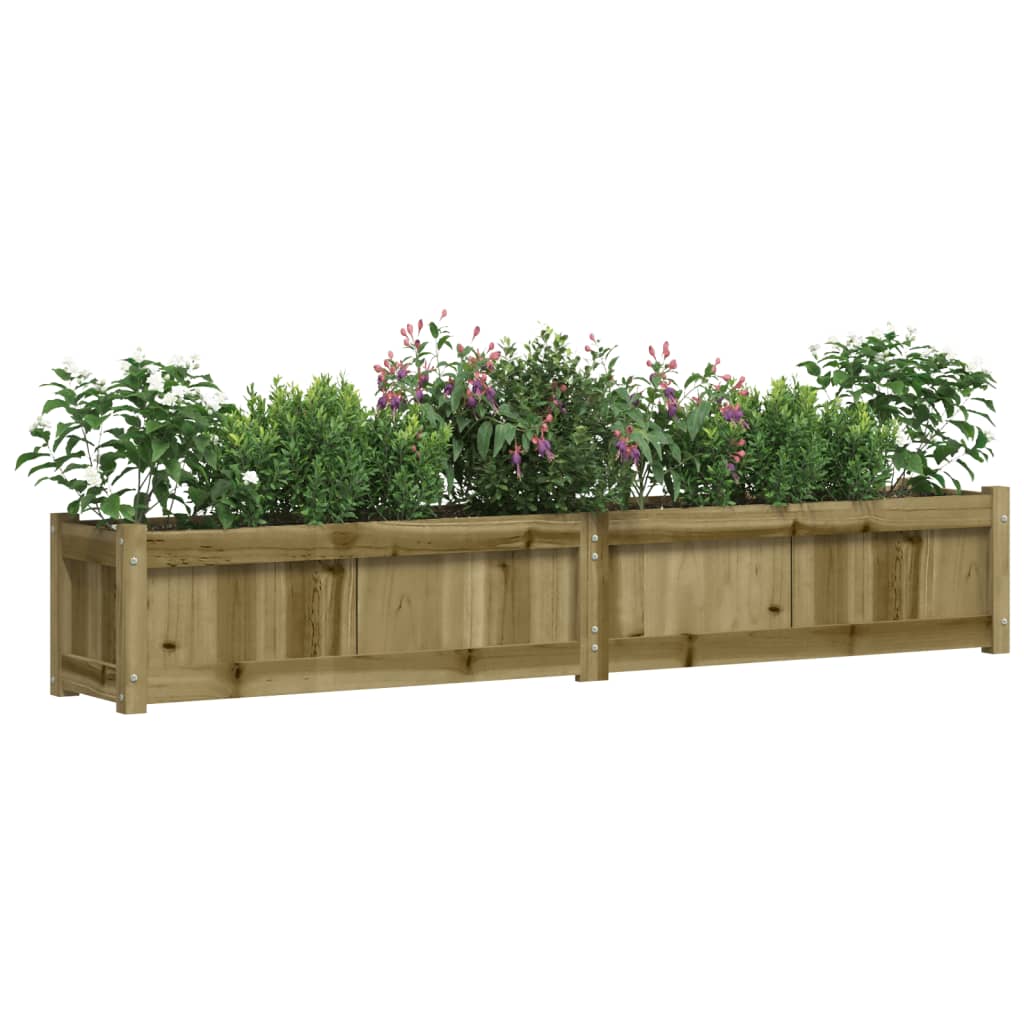 Plantenbakken 2 st cm geïmpregneerd hout is nu te koop bij PeponiXL, paradijselijk wonen!