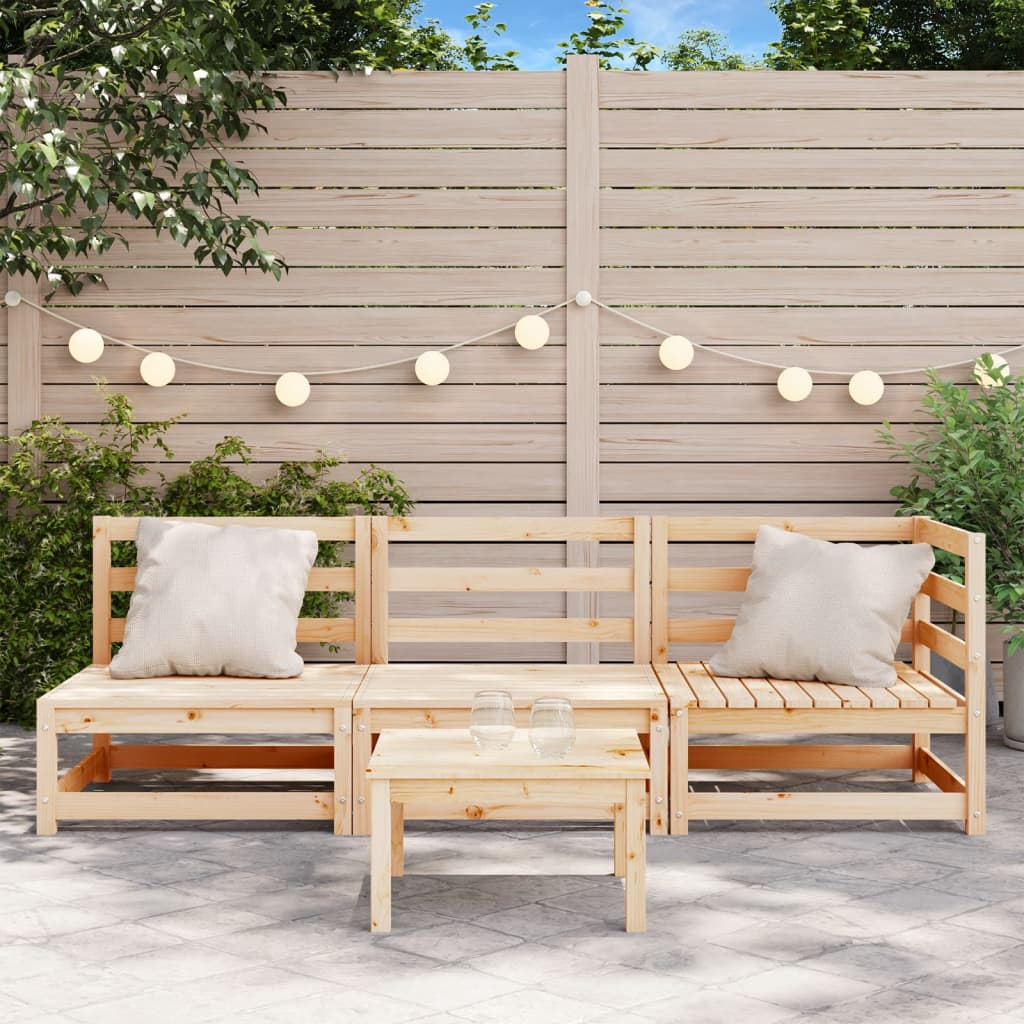 Tuinbank 3-zits massief grenenhout is nu te koop bij PeponiXL, paradijselijk wonen!