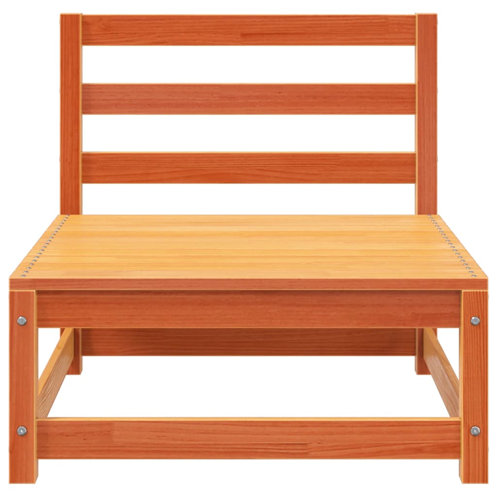 Tuinbank 2-zits met voetenbank massief grenenhout wasbruin is nu te koop bij PeponiXL, paradijselijk wonen!