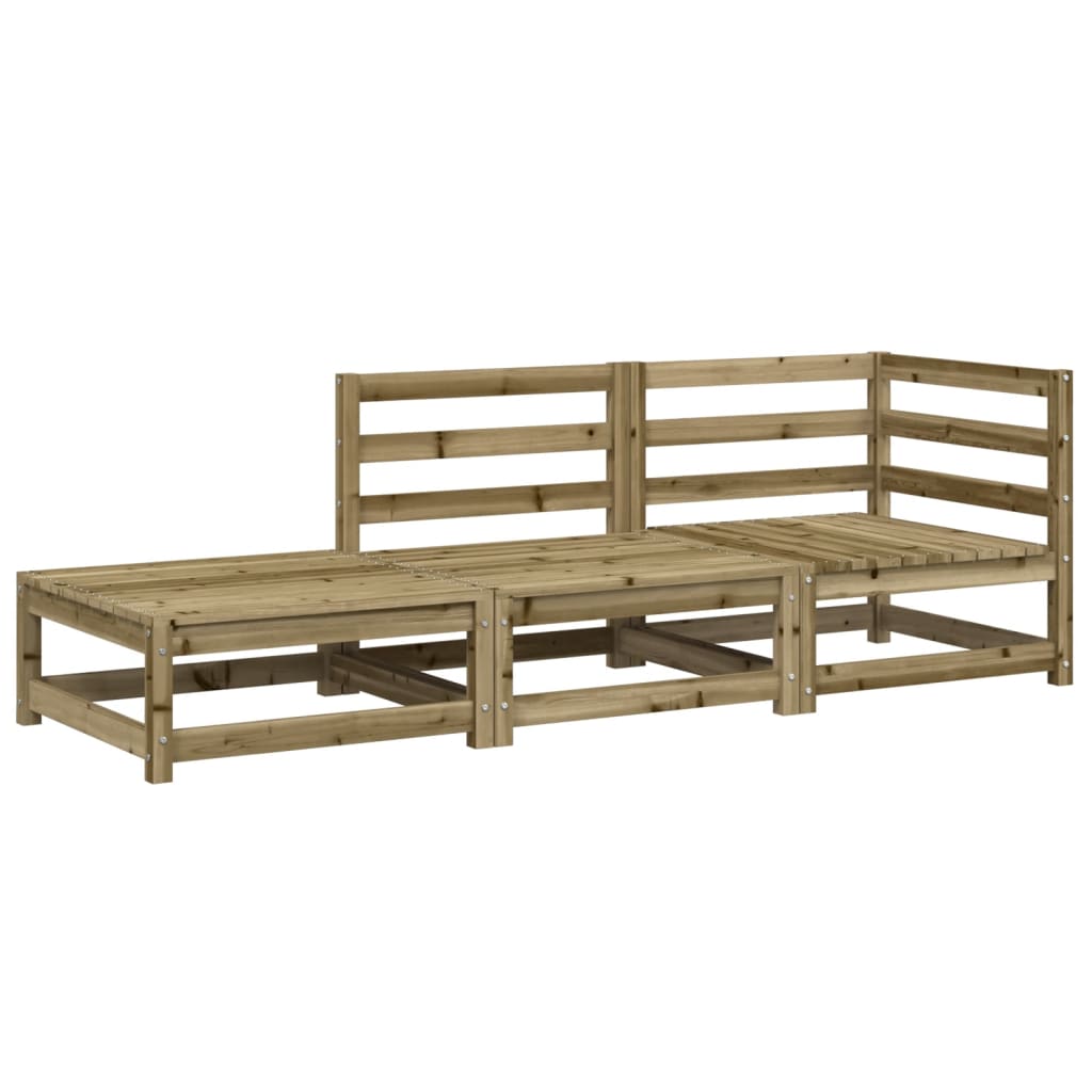 Tuinbank 2-zits met voetenbank geïmpregneerd grenenhout is nu te koop bij PeponiXL, paradijselijk wonen!