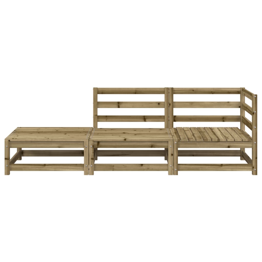 Tuinbank 2-zits met voetenbank geïmpregneerd grenenhout is nu te koop bij PeponiXL, paradijselijk wonen!