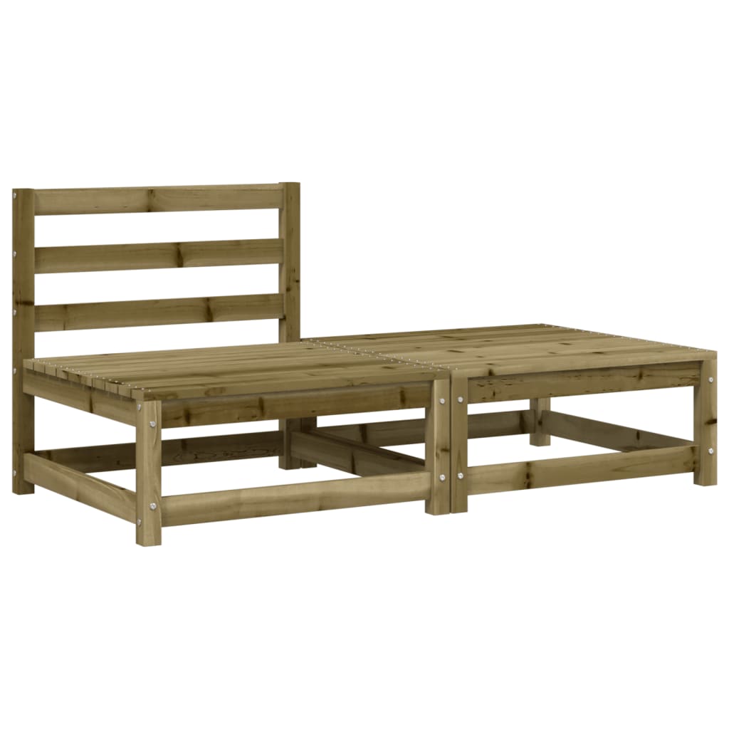 Tuinbank zonder armleuningen met kussens en voetenbank is nu te koop bij PeponiXL, paradijselijk wonen!