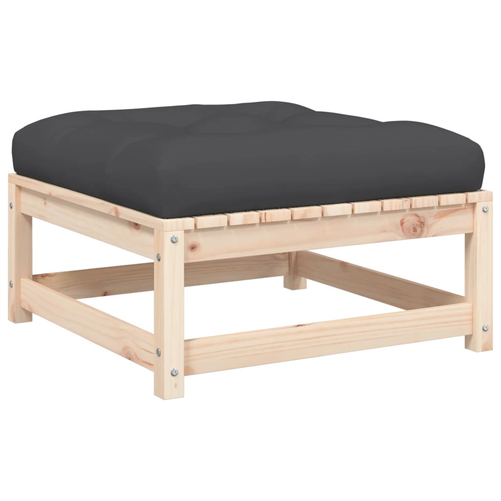 Tuinbank zonder armleuningen met kussens en voetenbanken is nu te koop bij PeponiXL, paradijselijk wonen!