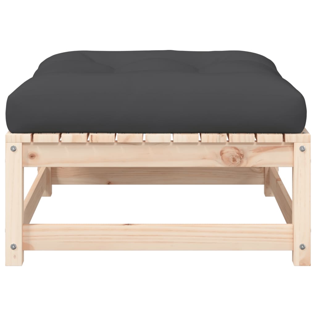 Tuinbank zonder armleuningen met kussens en voetenbanken is nu te koop bij PeponiXL, paradijselijk wonen!