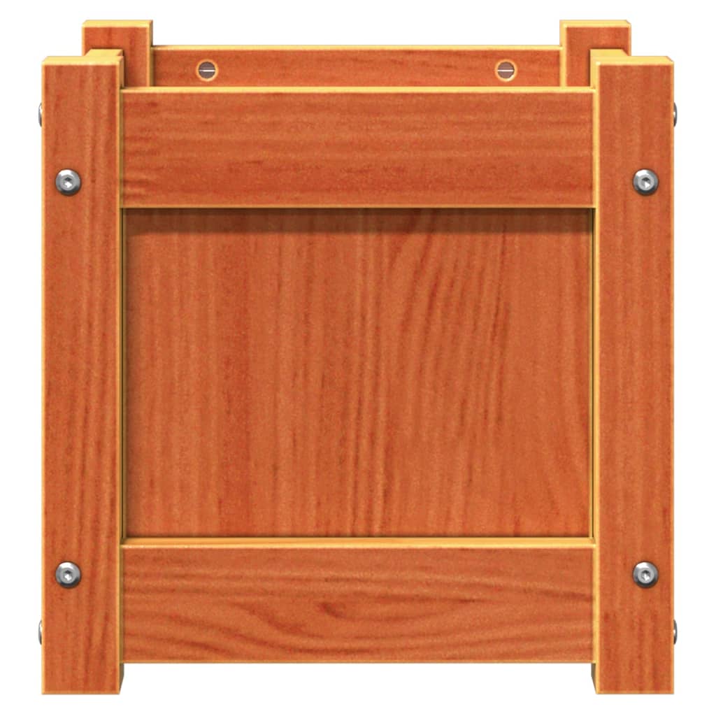 Plantenbak 31x31x31 cm massief grenenhout wasbruin is nu te koop bij PeponiXL, paradijselijk wonen!