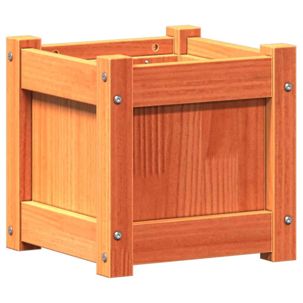 Plantenbak 31x31x31 cm massief grenenhout wasbruin is nu te koop bij PeponiXL, paradijselijk wonen!