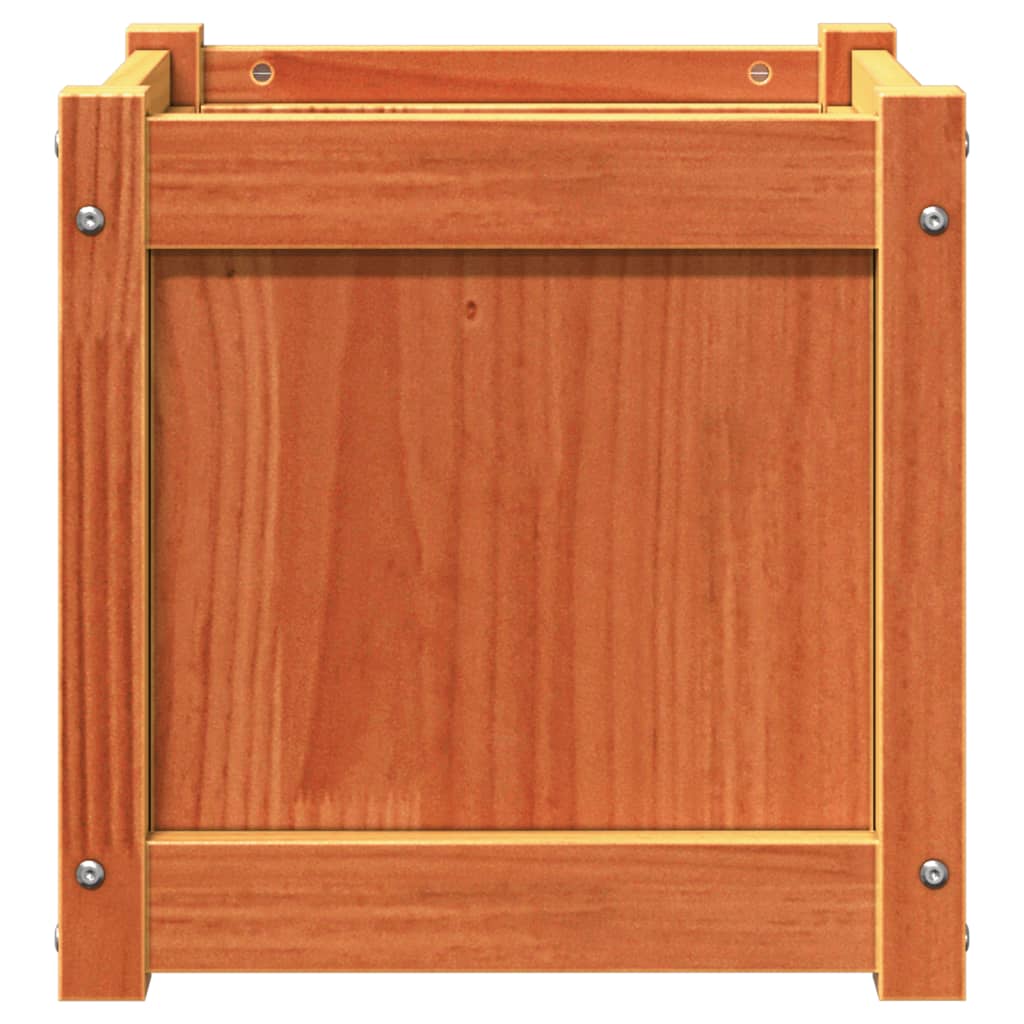 Plantenbak 40x40x40 cm massief grenenhout wasbruin is nu te koop bij PeponiXL, paradijselijk wonen!
