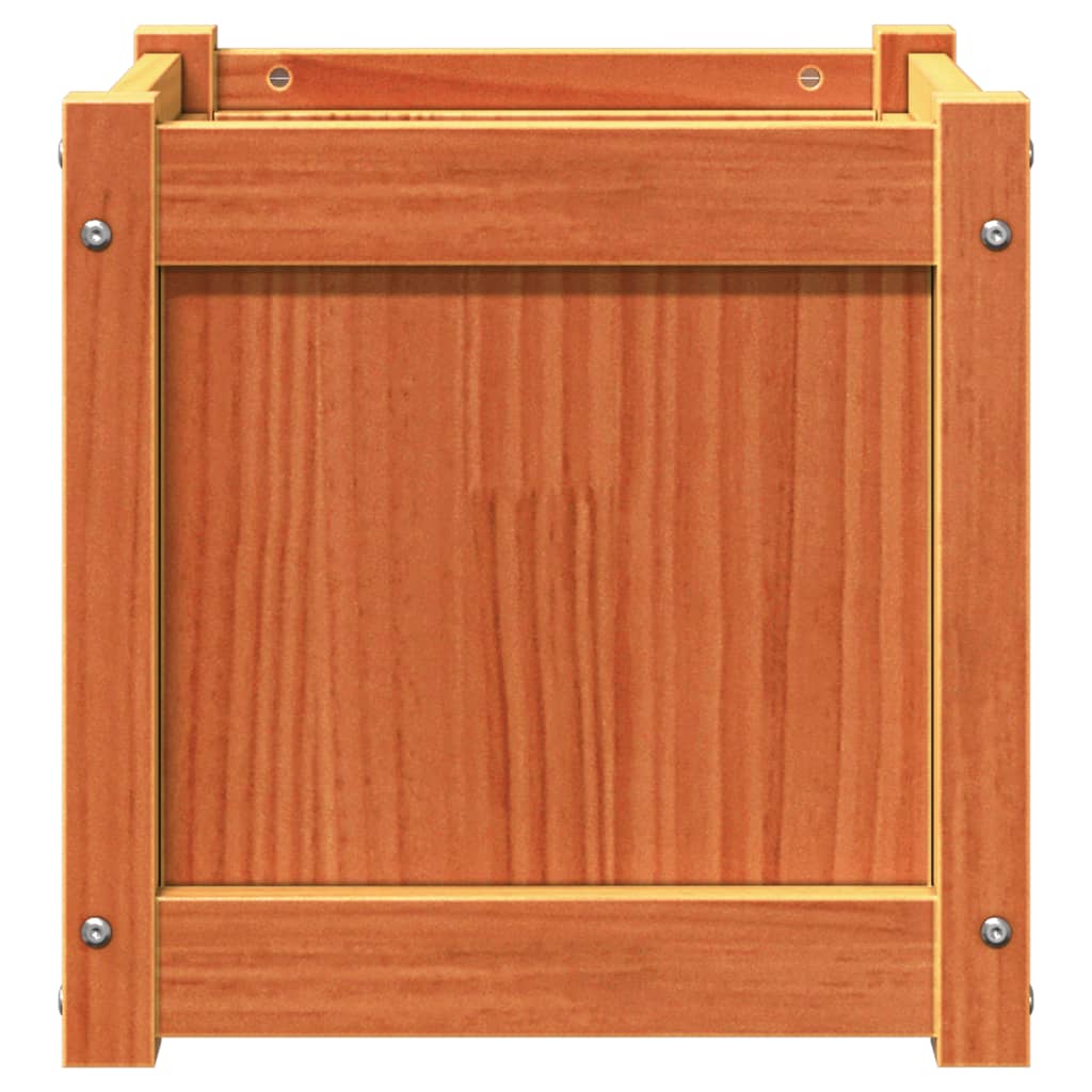 Plantenbak 40x40x40 cm massief grenenhout wasbruin is nu te koop bij PeponiXL, paradijselijk wonen!