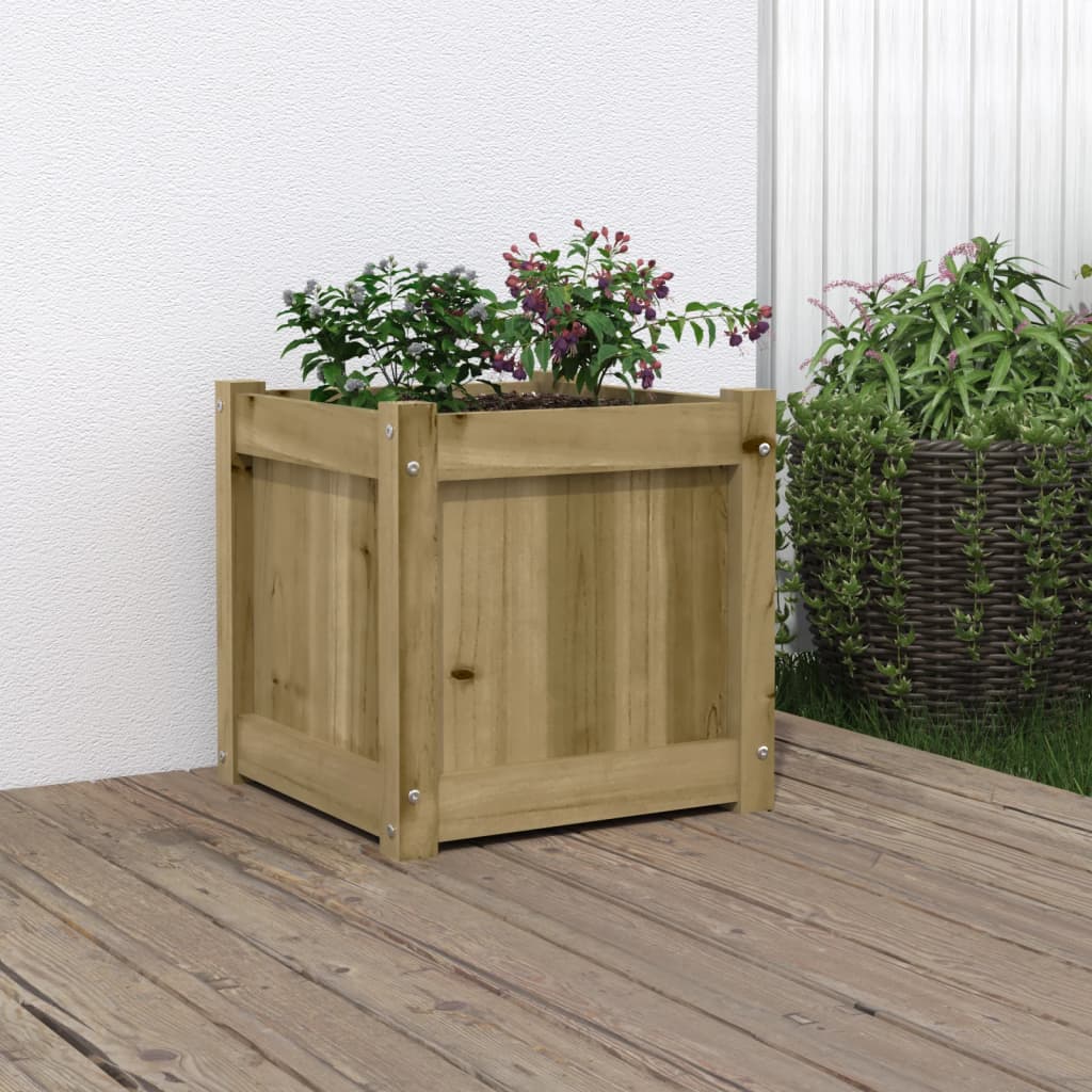 Plantenbak 40x40x40 cm geïmpregneerd grenenhout is nu te koop bij PeponiXL, paradijselijk wonen!