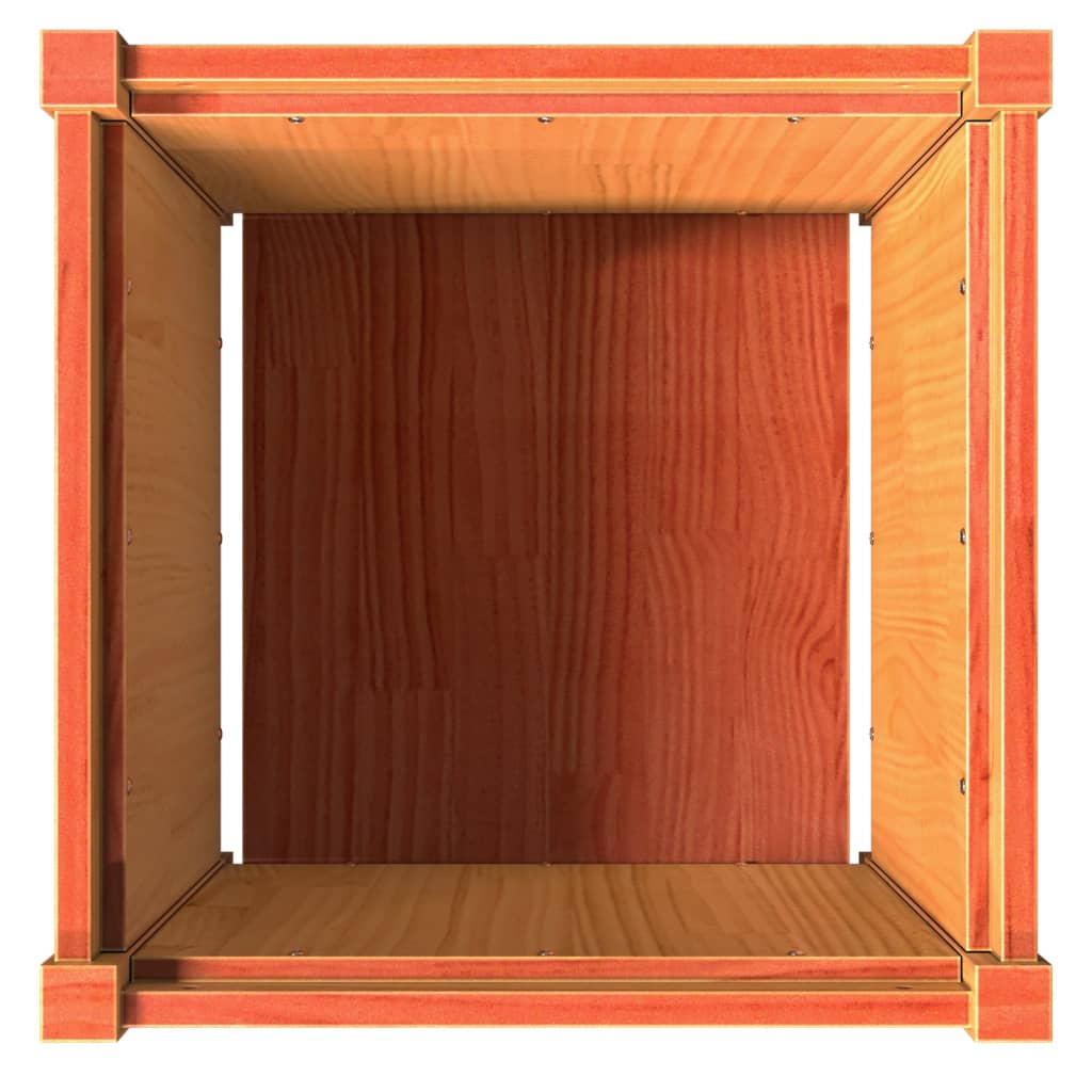Plantenbak 50x50x50 cm massief grenenhout wasbruin is nu te koop bij PeponiXL, paradijselijk wonen!
