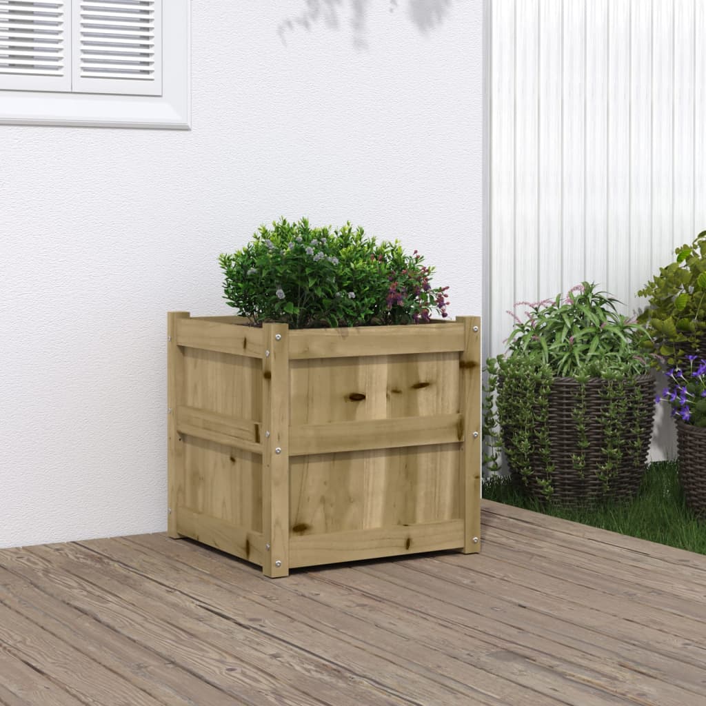Plantenbak 50x50x50 cm geïmpregneerd grenenhout is nu te koop bij PeponiXL, paradijselijk wonen!