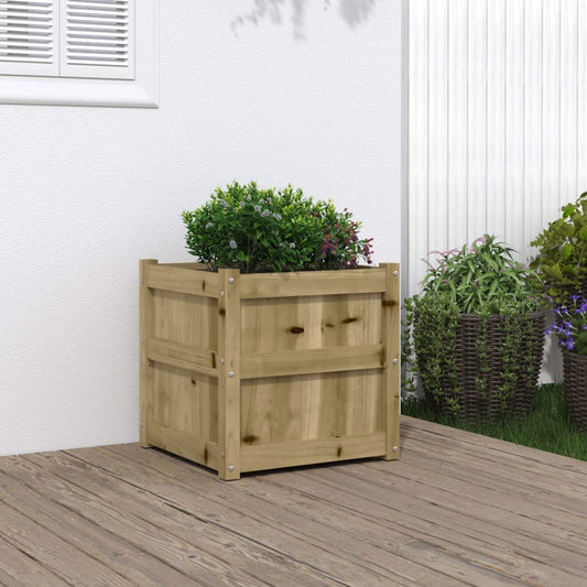 Plantenbak 50x50x50 cm geïmpregneerd grenenhout is nu te koop bij PeponiXL, paradijselijk wonen!