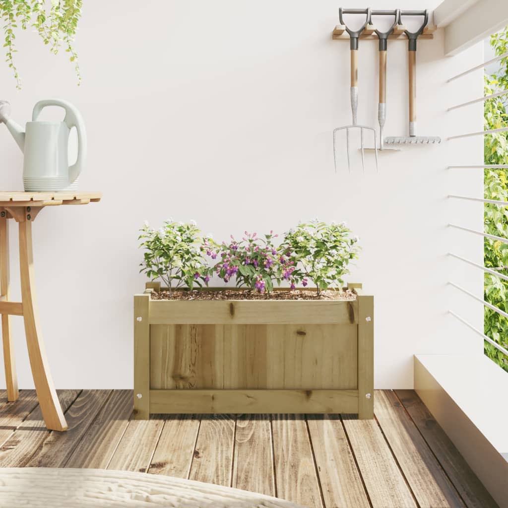 Plantenbak 60x31x31 cm geïmpregneerd grenenhout is nu te koop bij PeponiXL, paradijselijk wonen!