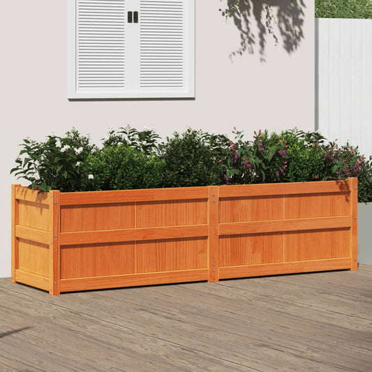 Plantenbak 180x50x50 cm massief grenenhout wasbruin is nu te koop bij PeponiXL, paradijselijk wonen!