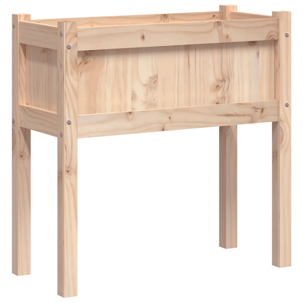Plantenbak met poten 70x31x70 cm massief grenenhout is nu te koop bij PeponiXL, paradijselijk wonen!