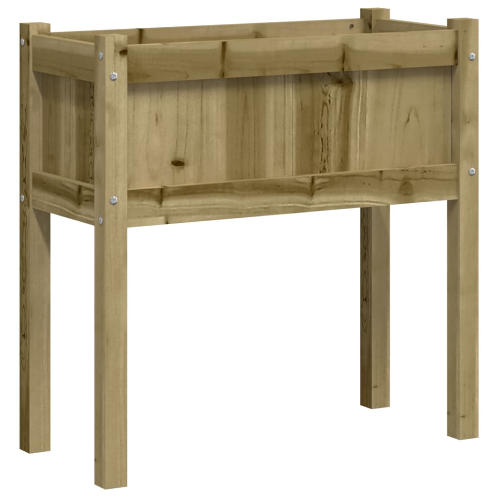 Plantenbak met poten 70x31x70 cm geïmpregneerd grenenhout is nu te koop bij PeponiXL, paradijselijk wonen!