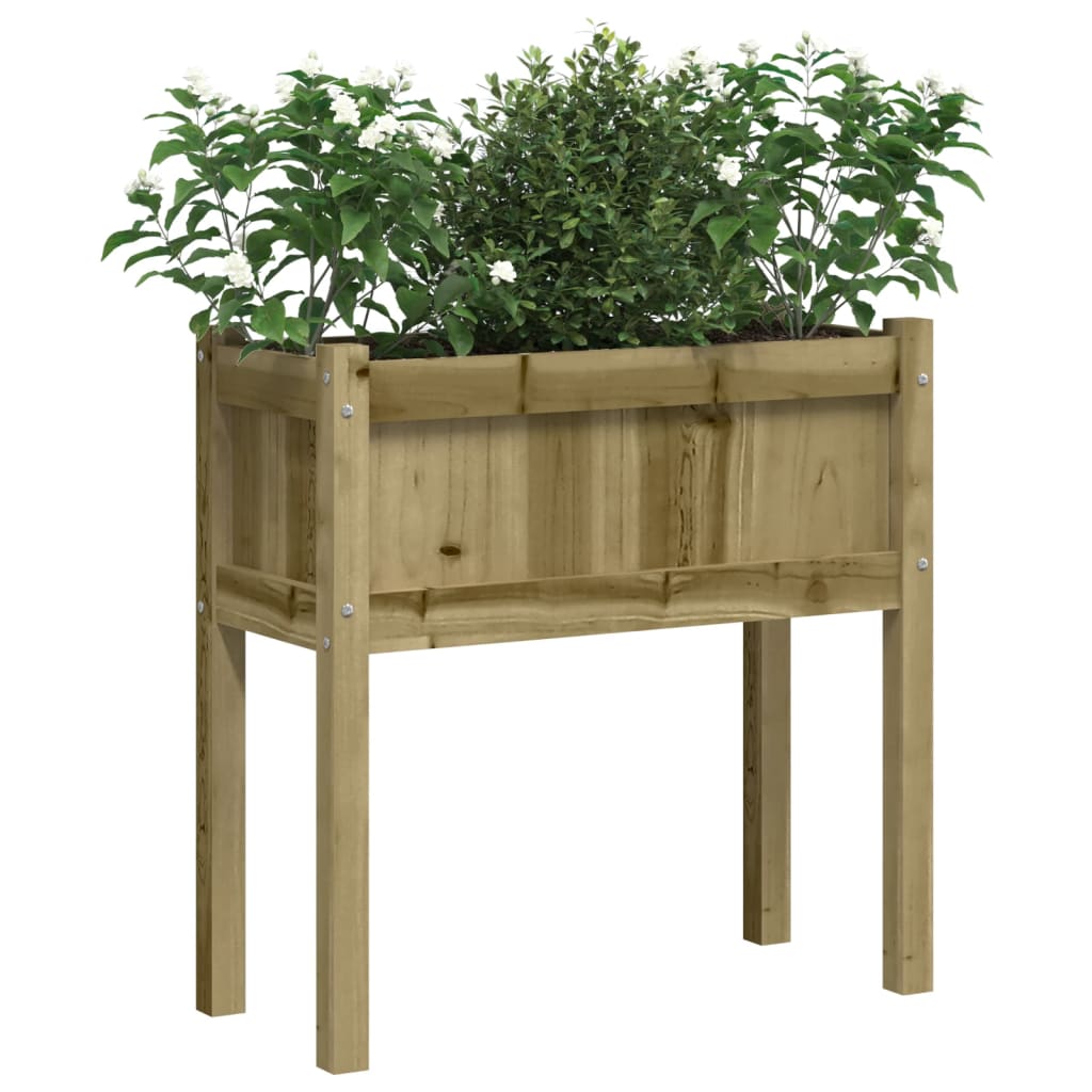 Plantenbakken met poten 2 st cm geïmpregneerd hout is nu te koop bij PeponiXL, paradijselijk wonen!