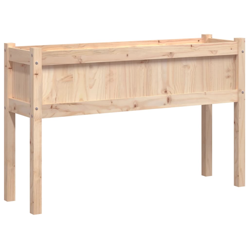 Plantenbak met poten 110x31x70 cm massief grenenhout is nu te koop bij PeponiXL, paradijselijk wonen!