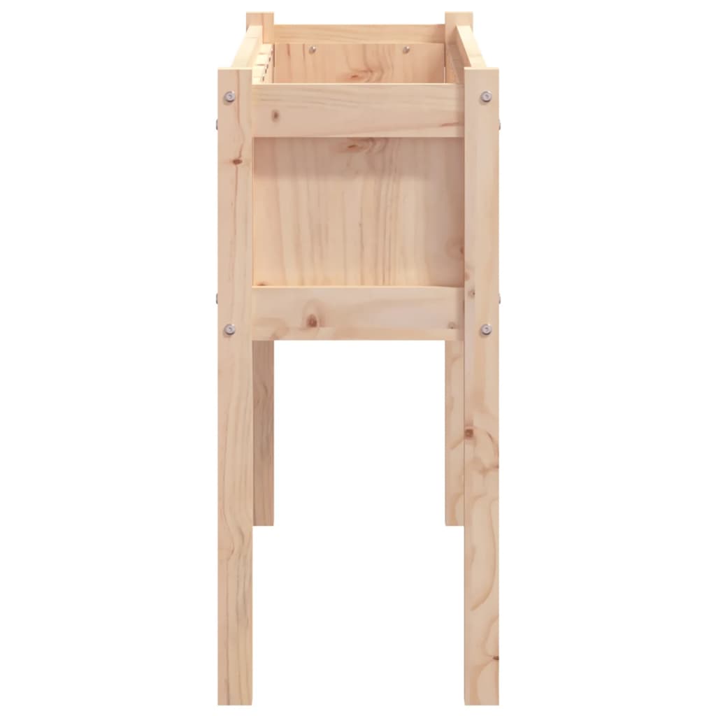 Plantenbak met poten 110x31x70 cm massief grenenhout is nu te koop bij PeponiXL, paradijselijk wonen!