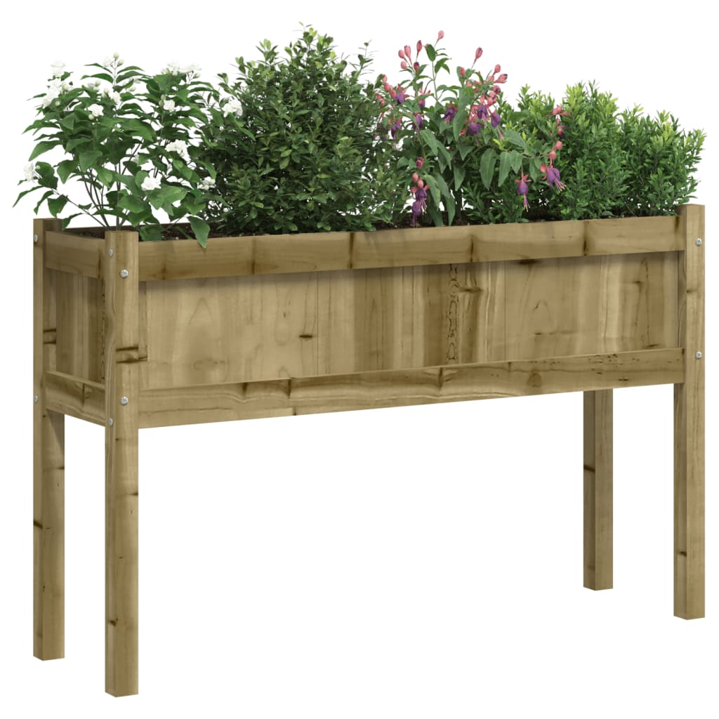 Plantenbakken met poten 2 st cm geïmpregneerd hout is nu te koop bij PeponiXL, paradijselijk wonen!