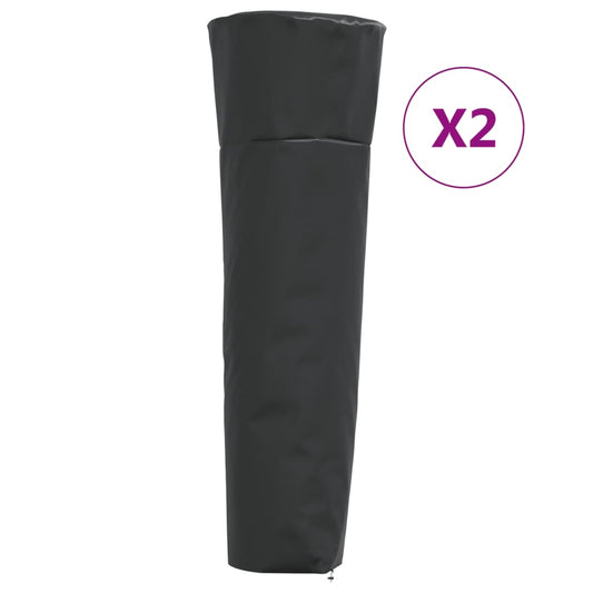 Heaterhoezen piramidevormig 2 st 86x47x241 cm 420D oxford stof is nu te koop bij PeponiXL, paradijselijk wonen!