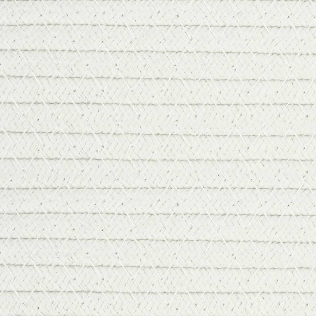 Wasmand Ø 55x36 cm katoen bruin en wit is nu te koop bij PeponiXL, paradijselijk wonen!