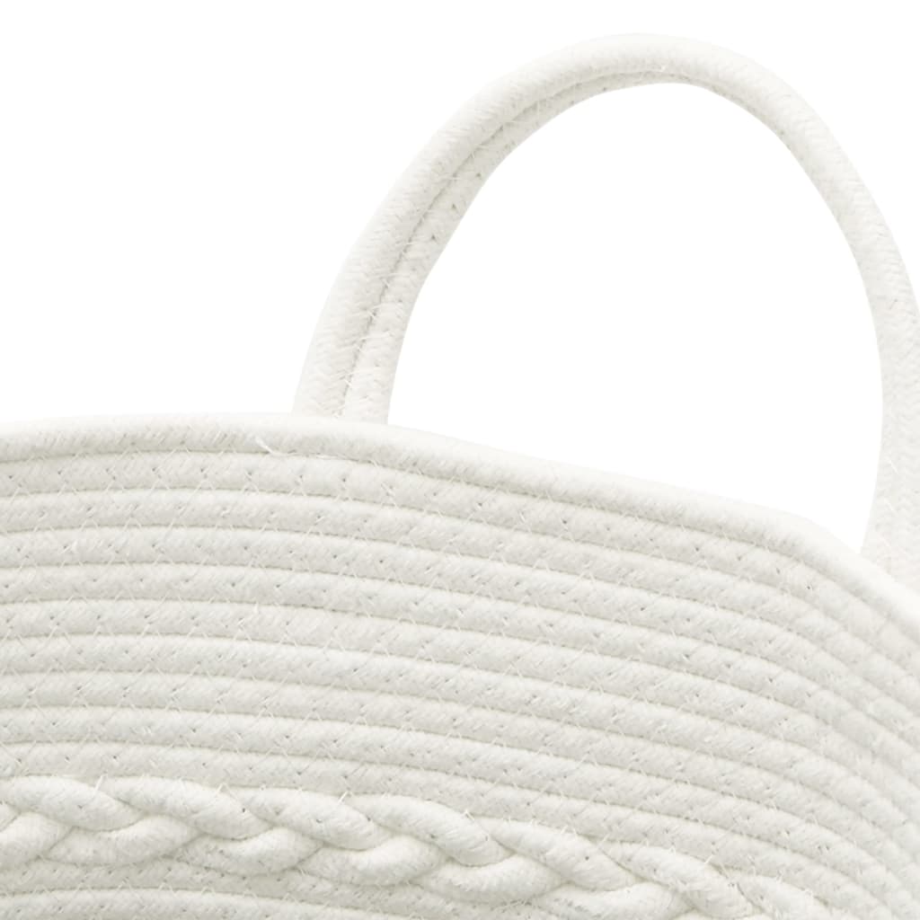 Opbergmand Ø 43x38 cm katoen bruin en wit is nu te koop bij PeponiXL, paradijselijk wonen!